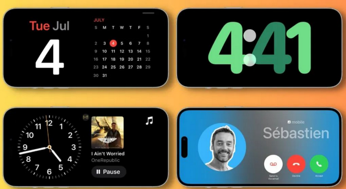 沈河苹果手机维修分享iOS17横屏充电待机显示有什么好处 