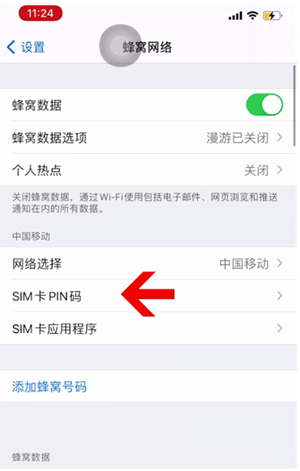 沈河苹果14维修网分享如何给iPhone14的SIM卡设置密码 