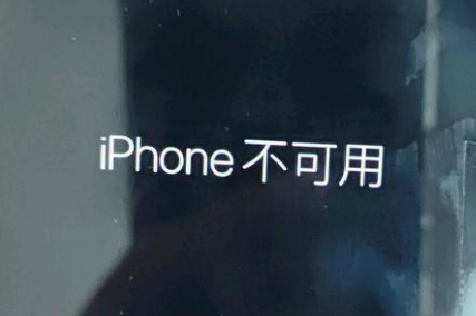 沈河苹果服务网点分享锁屏界面显示“iPhone 不可用”如何解决 